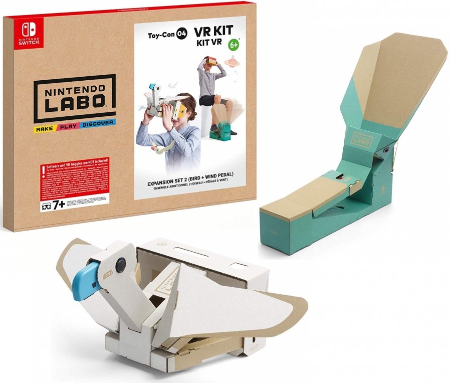 Labo toy-con 04 : kit vr - set d'extension 2 - oiseau + pedale vent