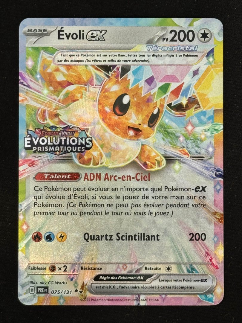 Carte pokemon evoli ex pre 075