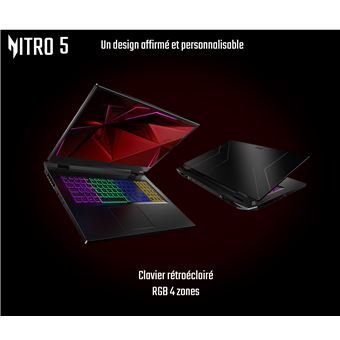 Pc gamer nitro 5 i5-11400h 1to 16go rtx 3050 ti