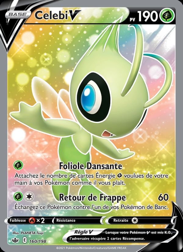 Carte pokemon celebi v cre 160/198 normal