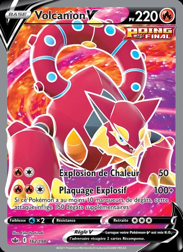 Carte pokemon volcanion v cre 162/198 normal