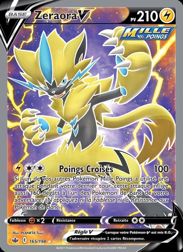 Carte pokemon zeraora v cre 165/198 normal