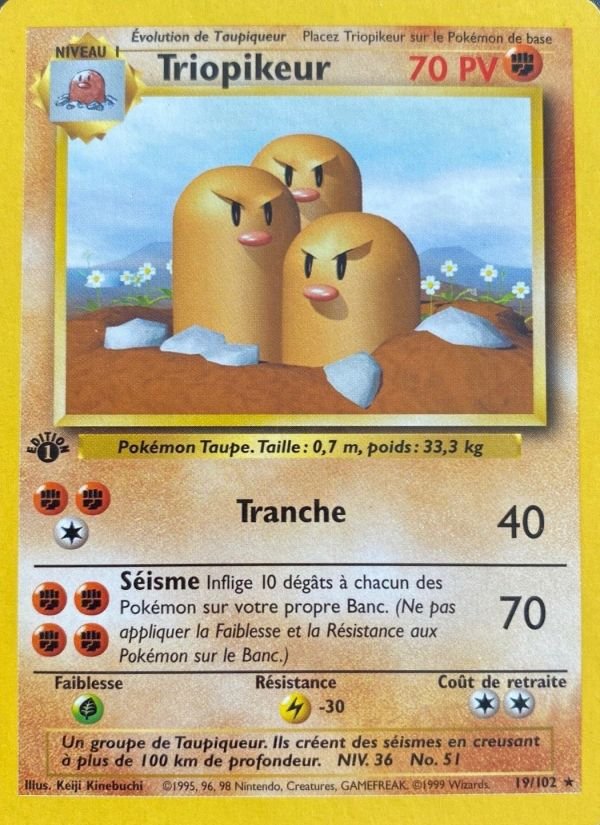 Carte pokemon triopikeur bs 19/102 normal