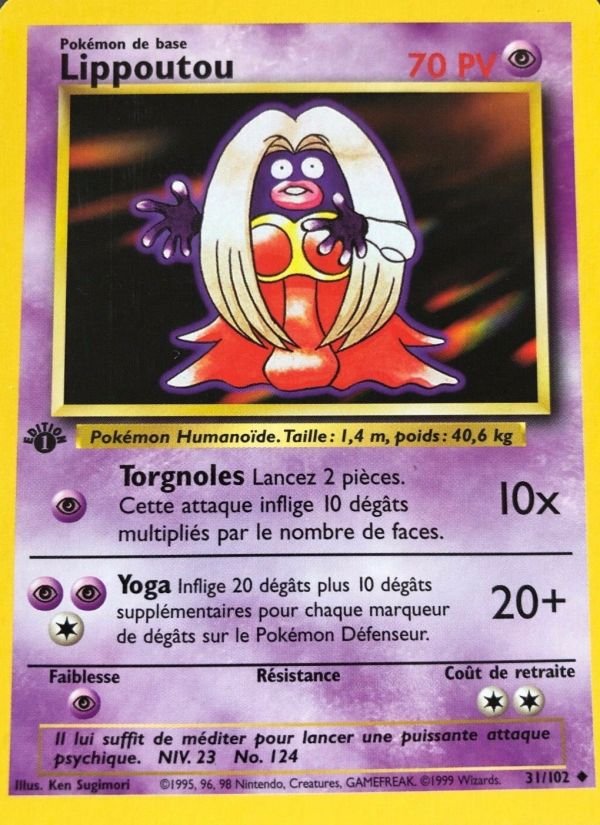 Carte pokemon lippoutou bs 31/102 normal