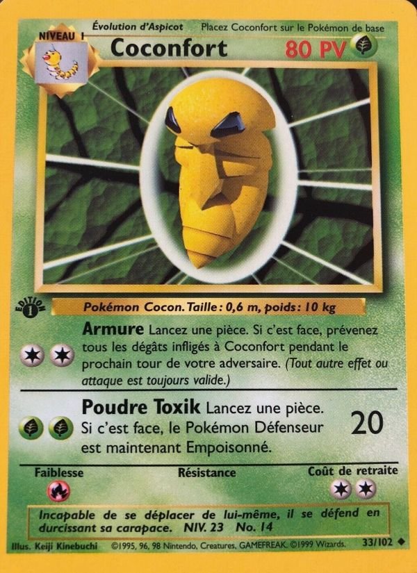 Carte pokemon coconfort bs 33/102 normal