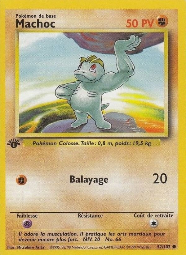 Carte pokemon machoc bs 52/102 normal