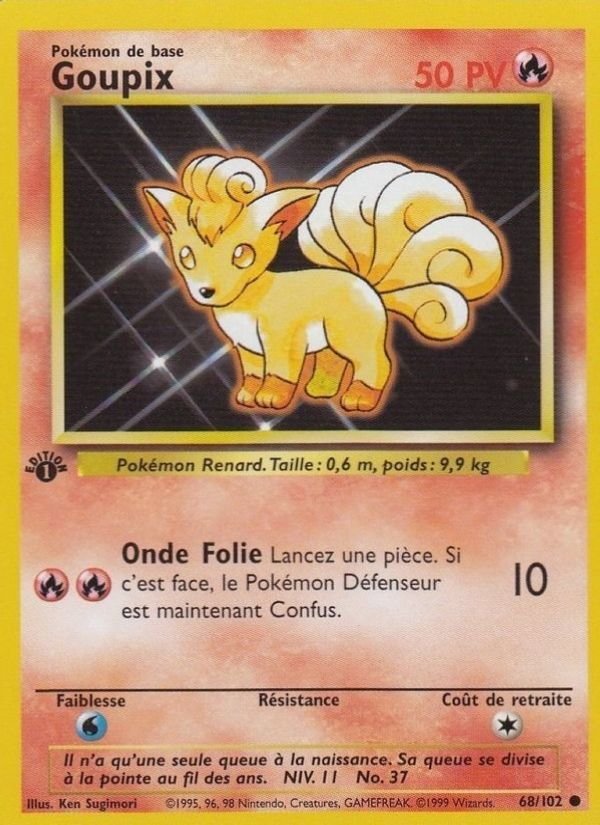 Carte pokemon goupix bs 68/102 normal