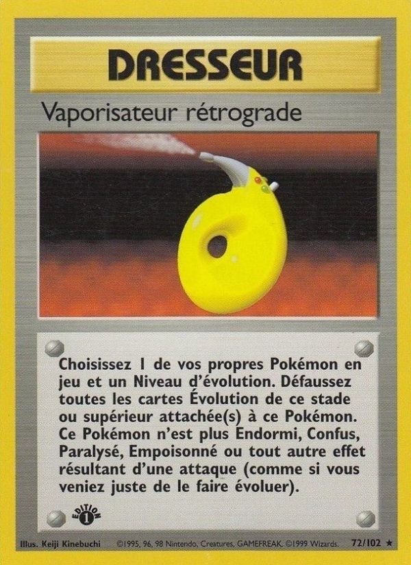 Carte pokemon vaporisateur retrograde bs 72/102 normal