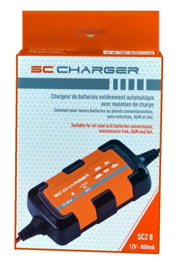 Chargeur 12v scz 8