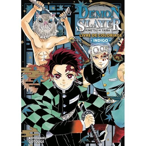 Demon slayer - livre de coloriage - tome 4 : indigo