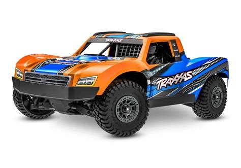 Voiture radicommandee mini-slash 4x4 orange course courte + 2x 3500 mah lipo batterie