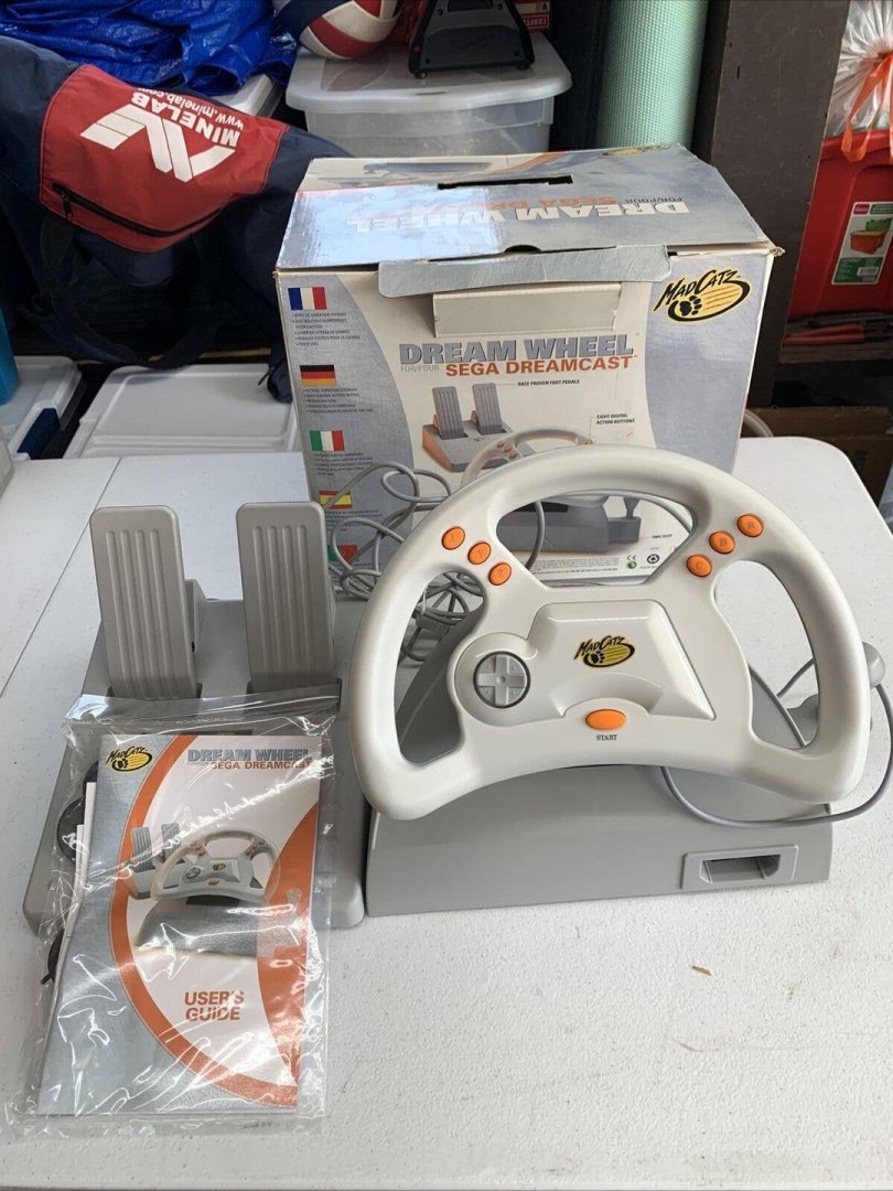 Volant analogique sega saturn steering wheel