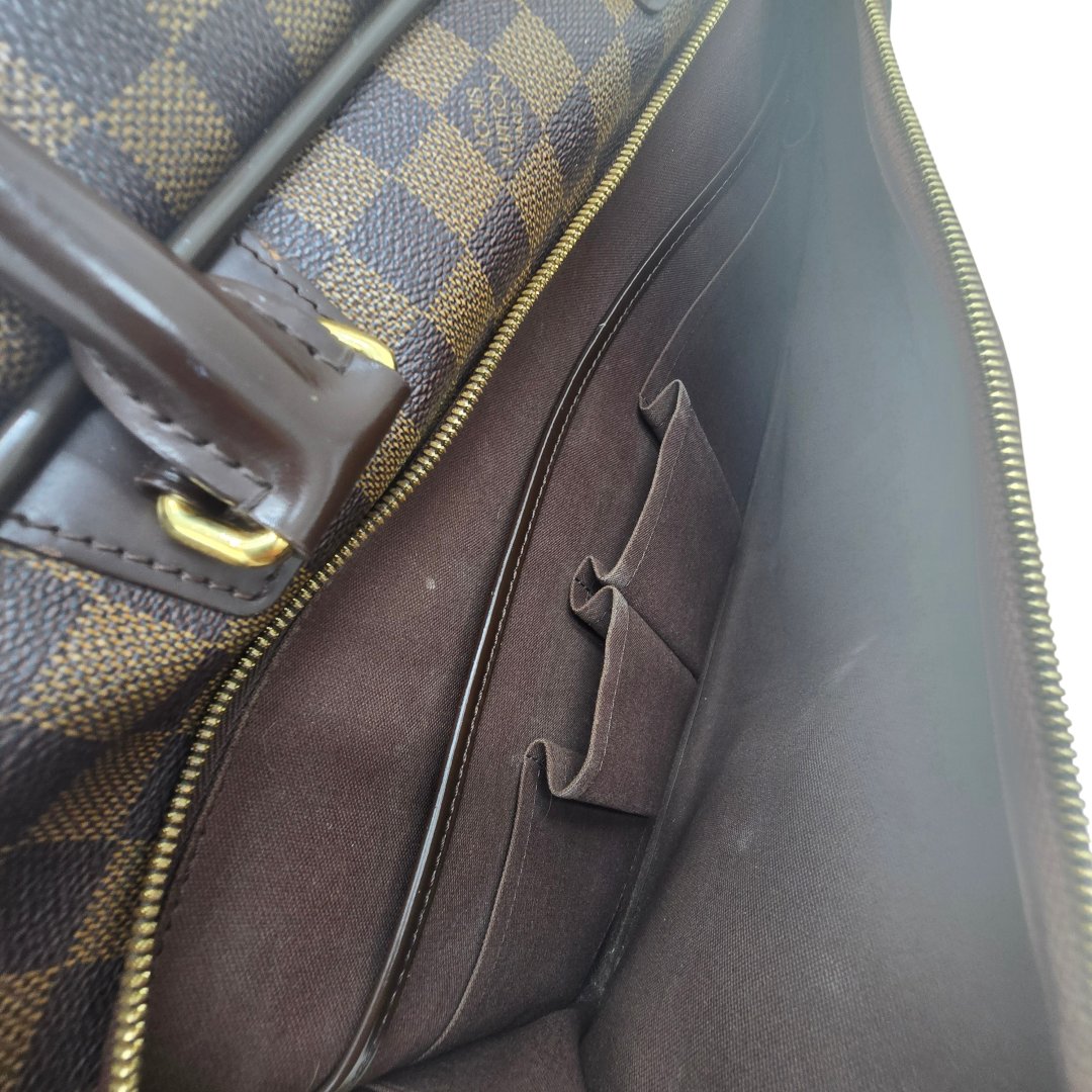 Cartable icare toile damier ebene avec bandouliere