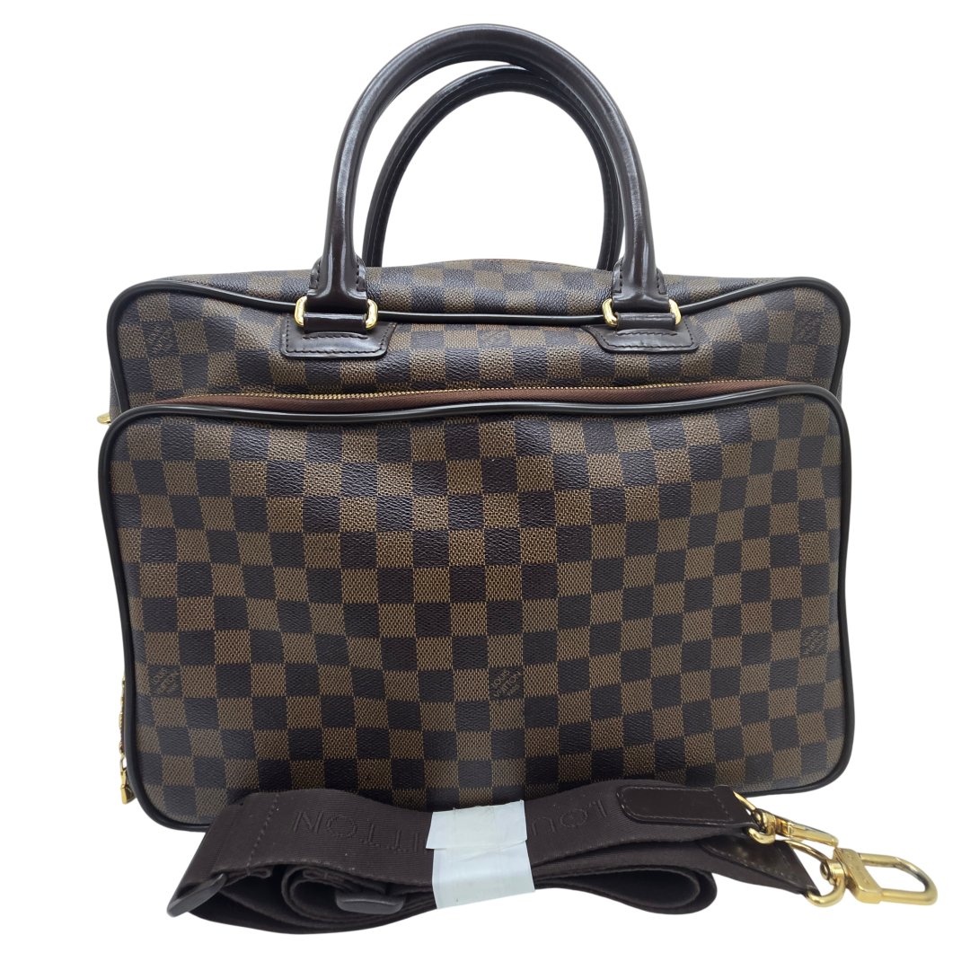 Cartable icare toile damier ebene avec bandouliere