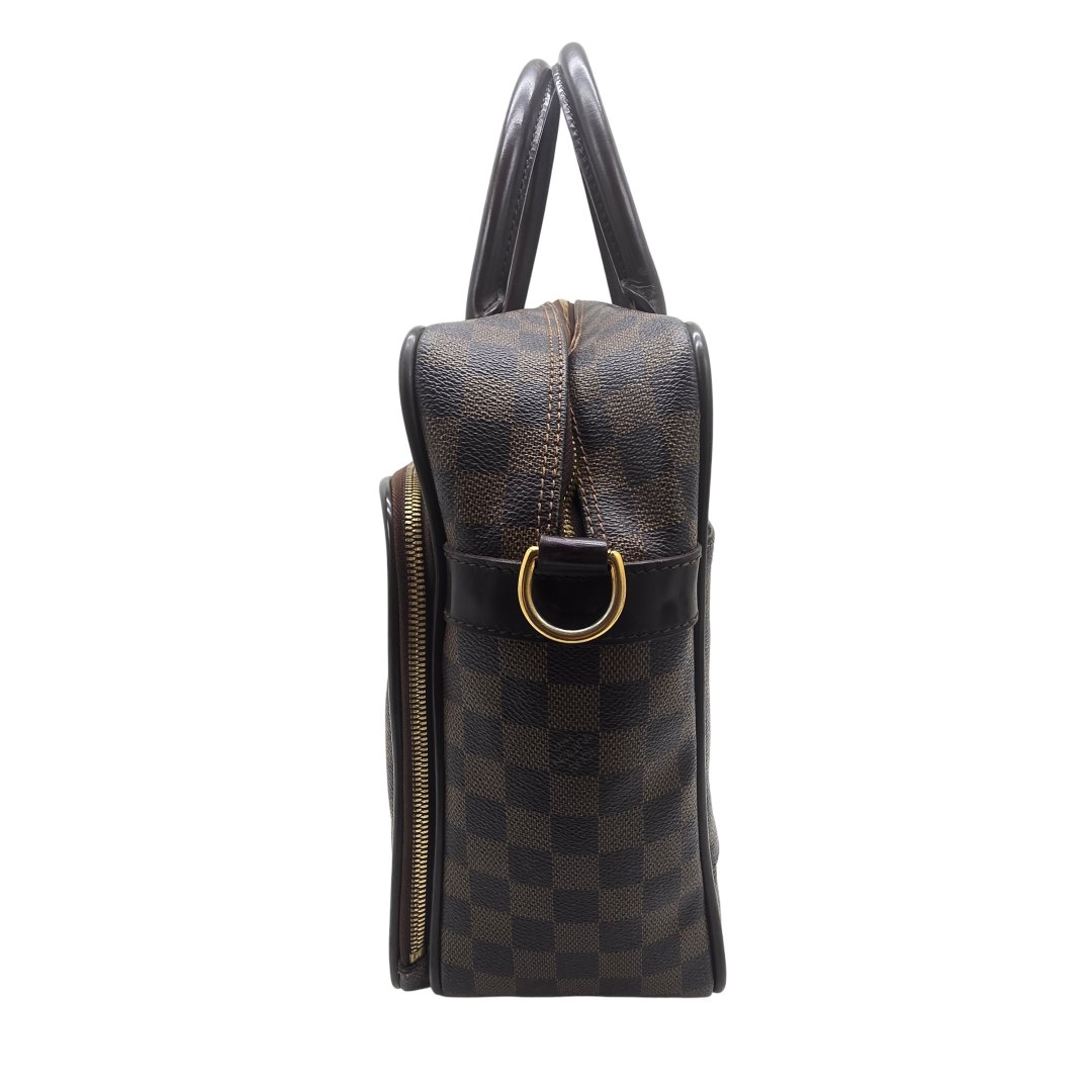 Cartable icare toile damier ebene avec bandouliere