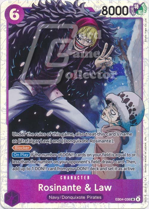 Cartes one piece rosinante et law eb04-38
