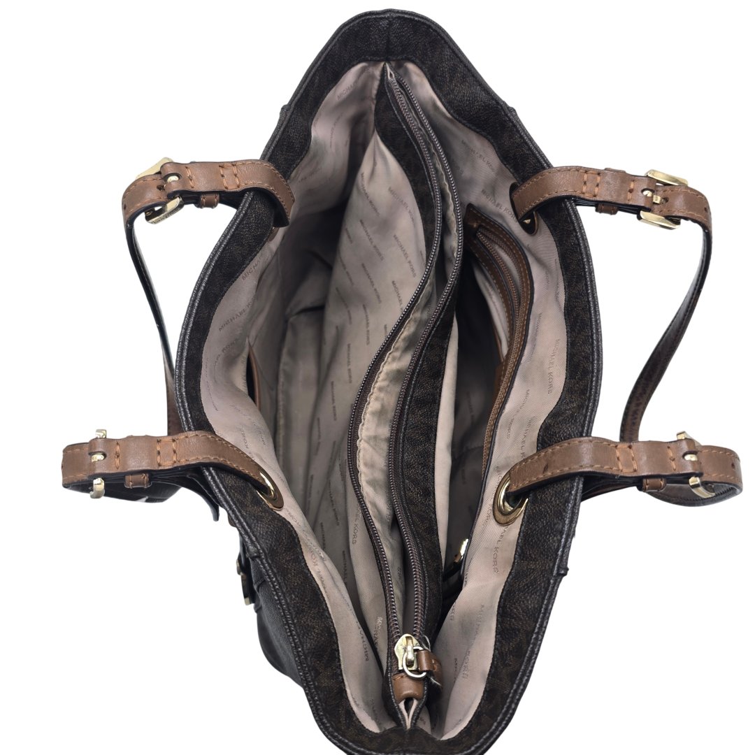 Sac cabas toile enduite bronze/noisette