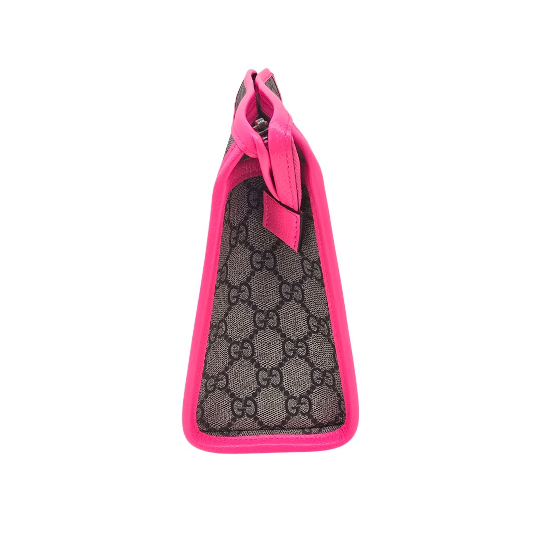 Pochette ophidia toile gg supreme fuschia
