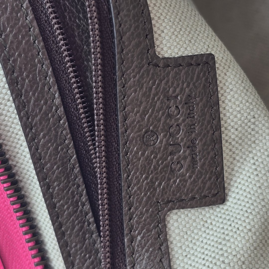 Pochette ophidia toile gg supreme fuschia