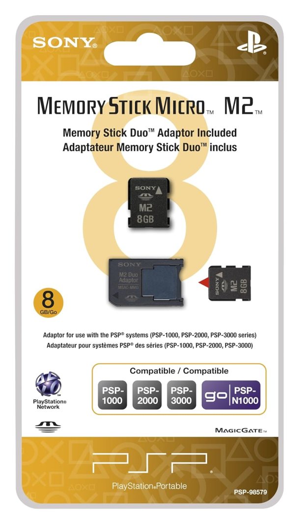 Accessoire memory stick duo 8gb + adapt psp