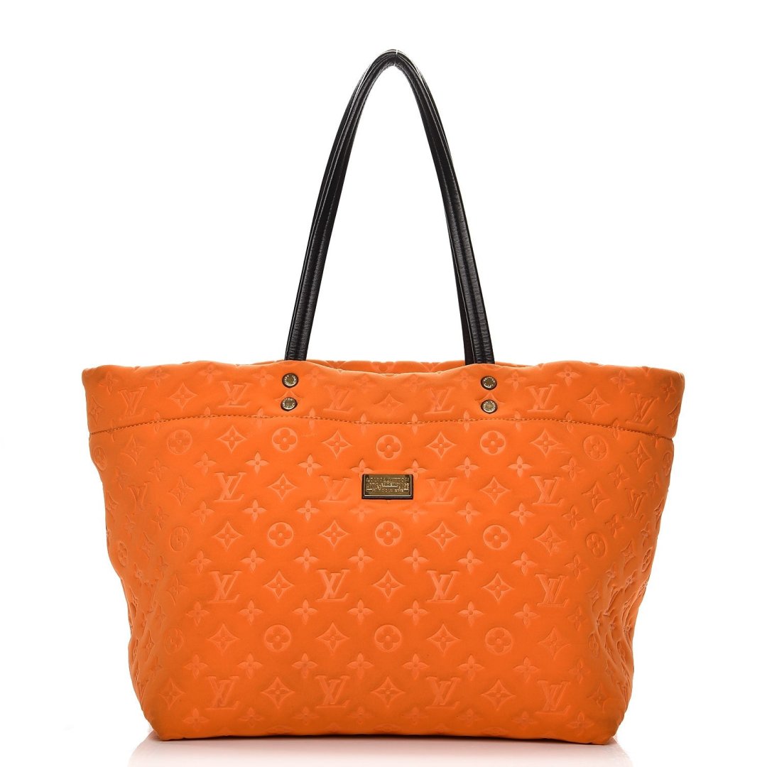 Maroquinerie cabas scuba orange