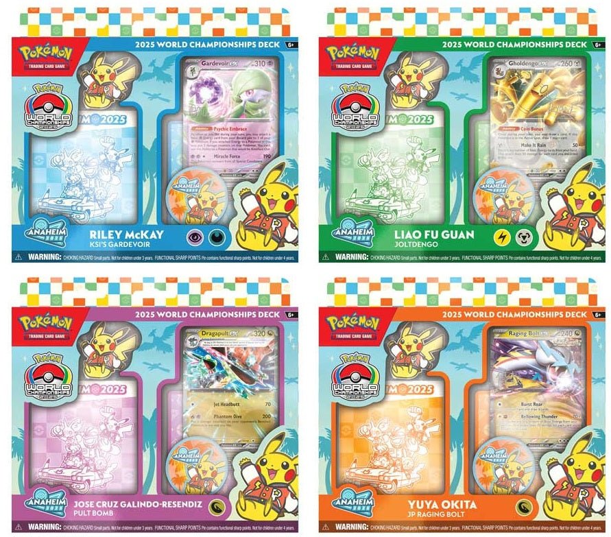 Cartes a collectionner deck des championnats du monde 2025 :