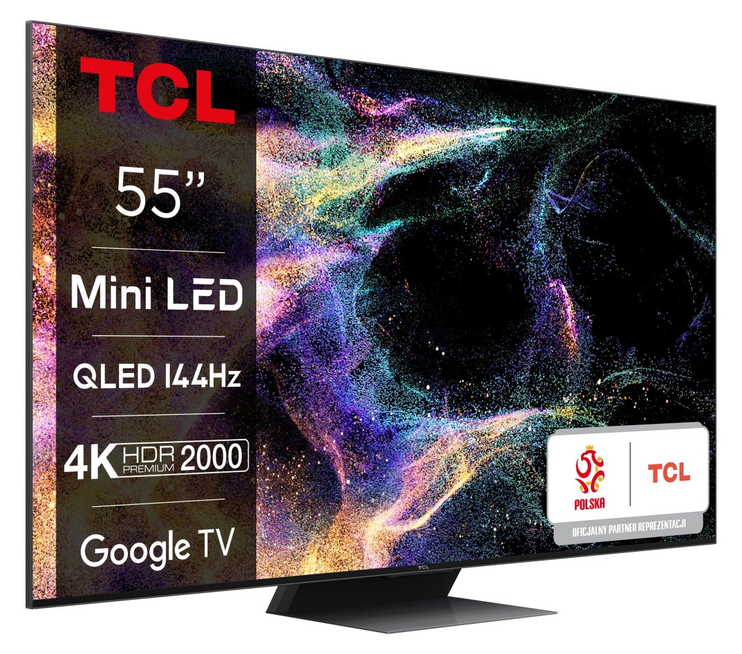 Smart tv 55c845 55" 10 bit qled mini-led 3840 x 2160 google tv