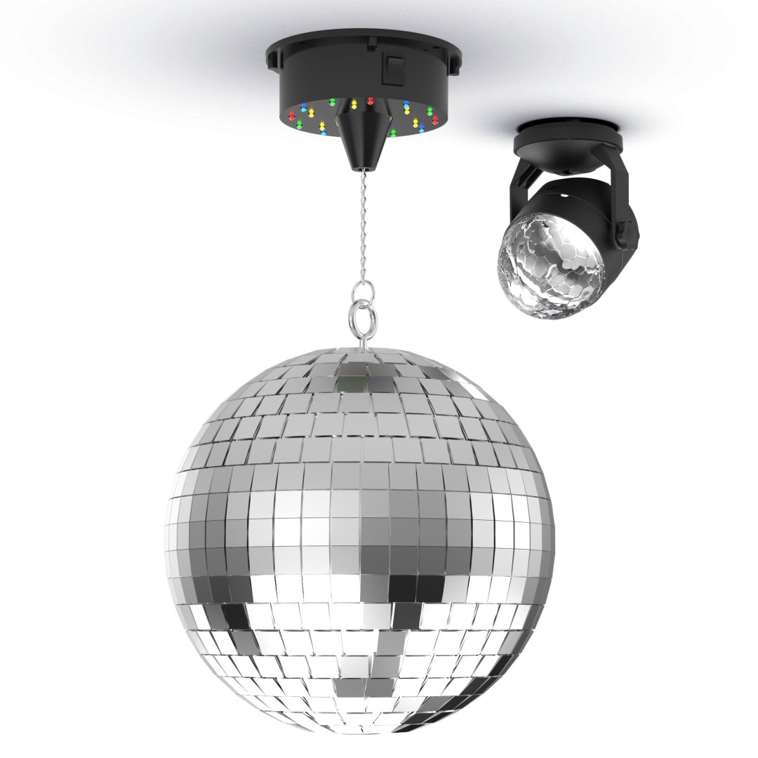 Pack disco boule a facette et disco spot