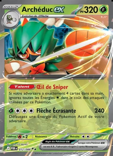 Carte pokemon archeduc ex por 012/088