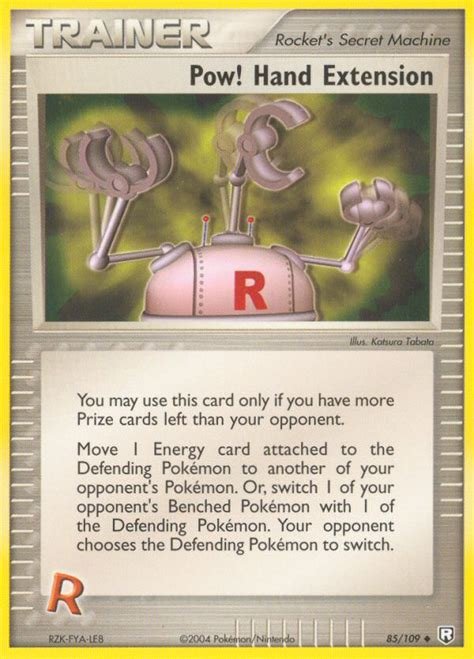 Carte pokemon bang! extension de bras trr 85