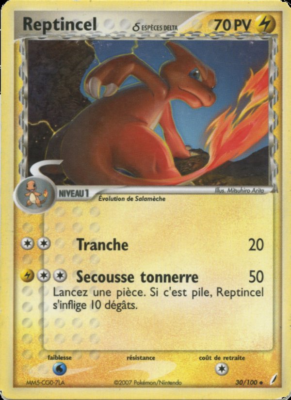 Carte pokemon reptincel cg 30/100