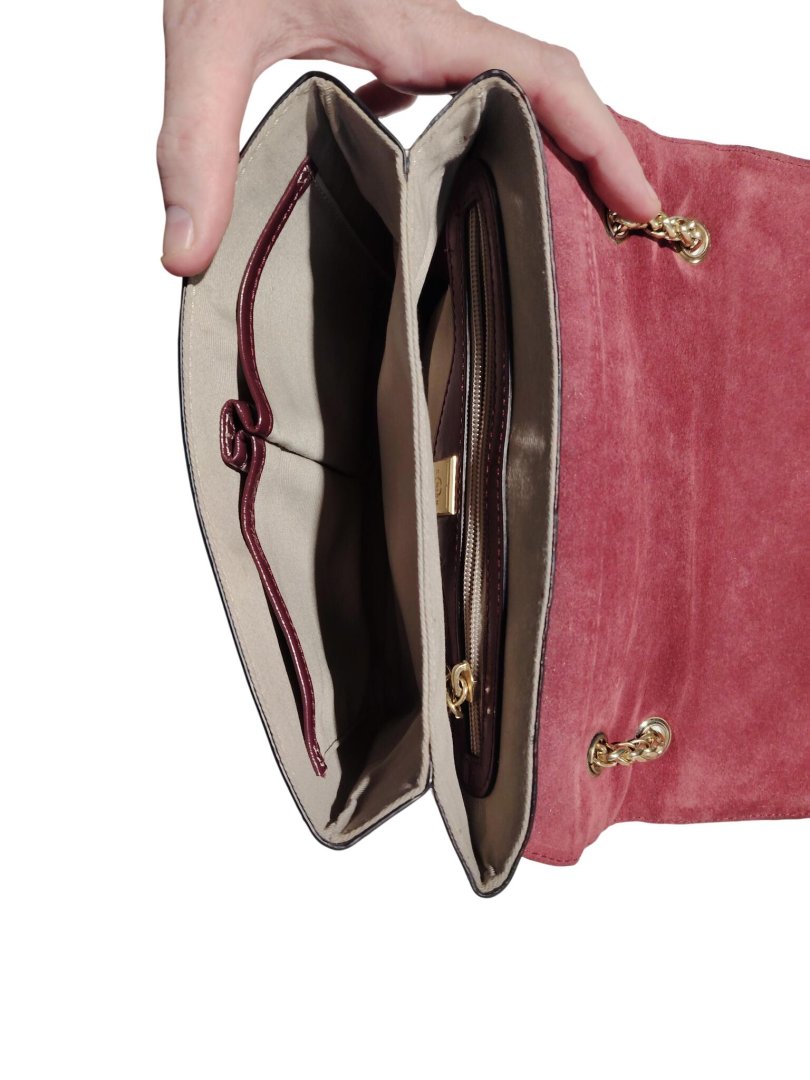 Maroquinerie sac bordeau cuir