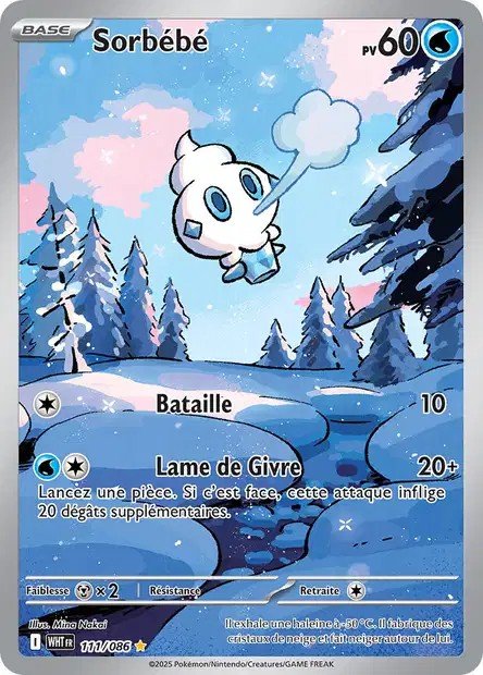 Cartes a collectionner sorbebe 111/086