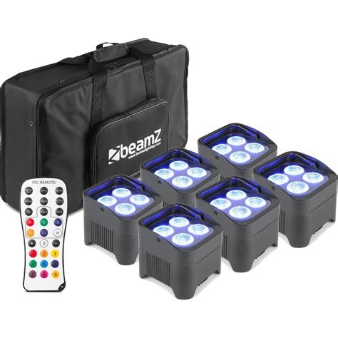 Jeux de lumiere dmx bbp94 lot de 6 + sac