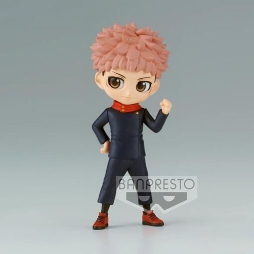 Jujutsu kaisen - qposket mini - yuji itadori - figurine 7cm vers