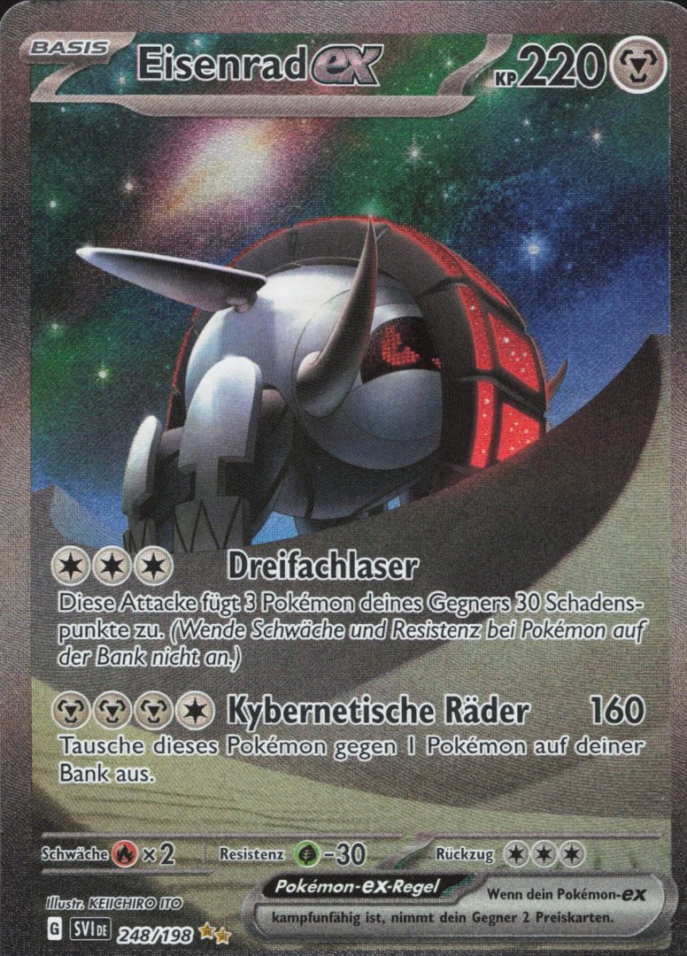 Carte pokemon roue-de-fer ex svi 248