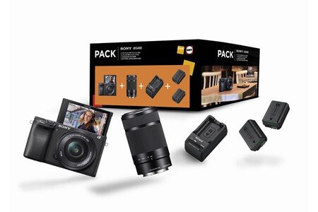 Pack hybride a6400 + 16-50mm + 55-210mm + 2 batteries