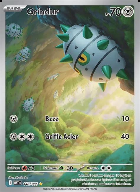 Carte pokemon grindur wht 148/086