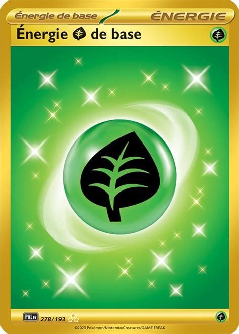 Carte pokemon energie plante de base pal 278/193