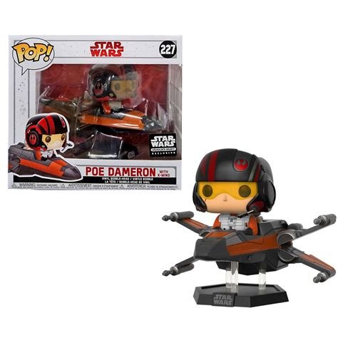 Figurine poe dameron with x-wing