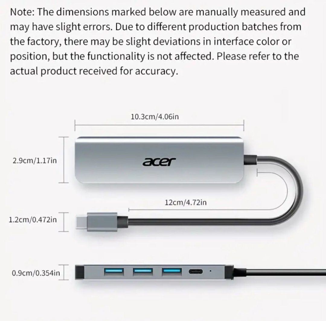 Cablage, alimentation secteur... 5-in-1 usb 3.0 hub