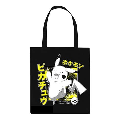 Figurine, goodies sac en toile tote bag pikachu 241678