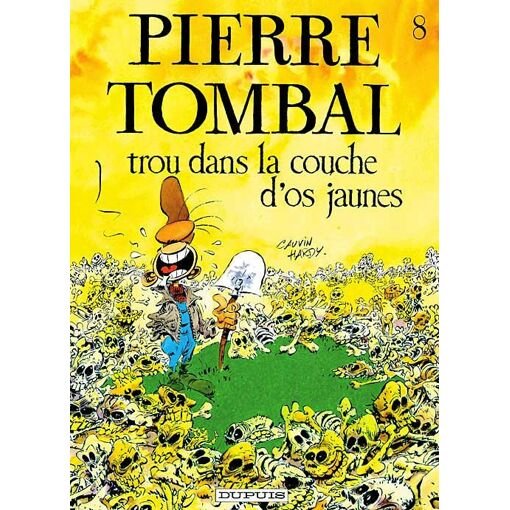 Pierre tombal n°8 : trou dans couche os jaunes