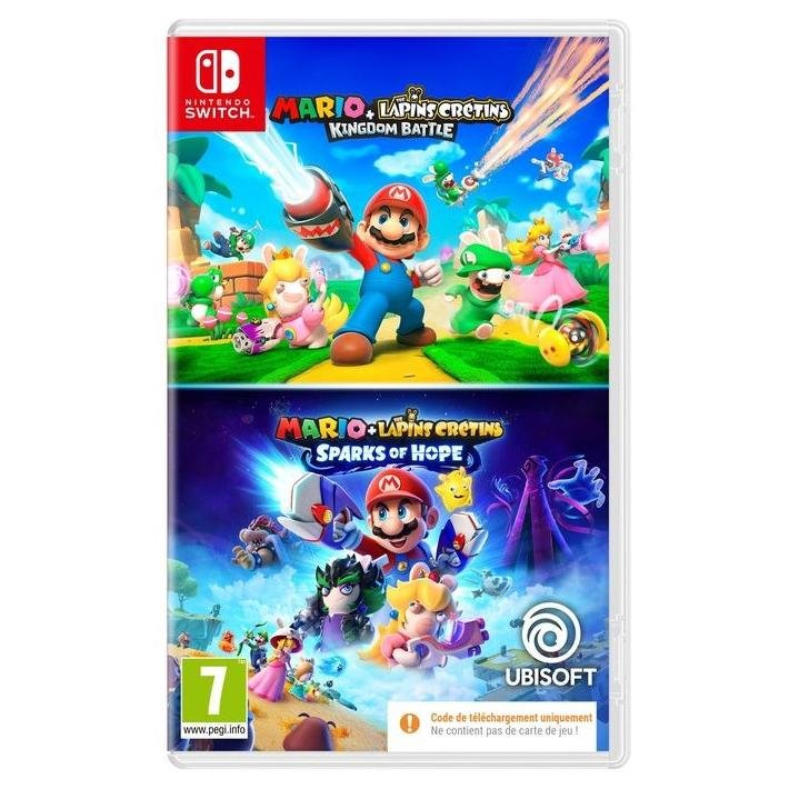 Jeu nintendo mario + lapins cretins kingdom battle et sparks of hope