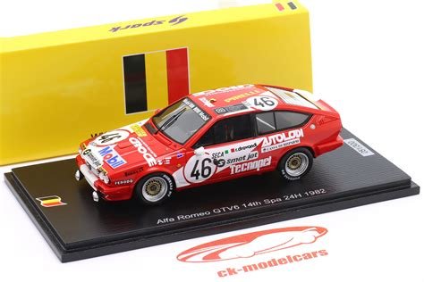 Figurine alfa romeo gtv6 24h spa 1982
