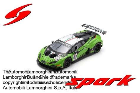 Figurine lamborghini huracan gt3 evo 2 iron lynx 24h spa 2024