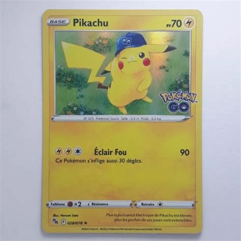 Cartes a collectionner pikachu 028/078