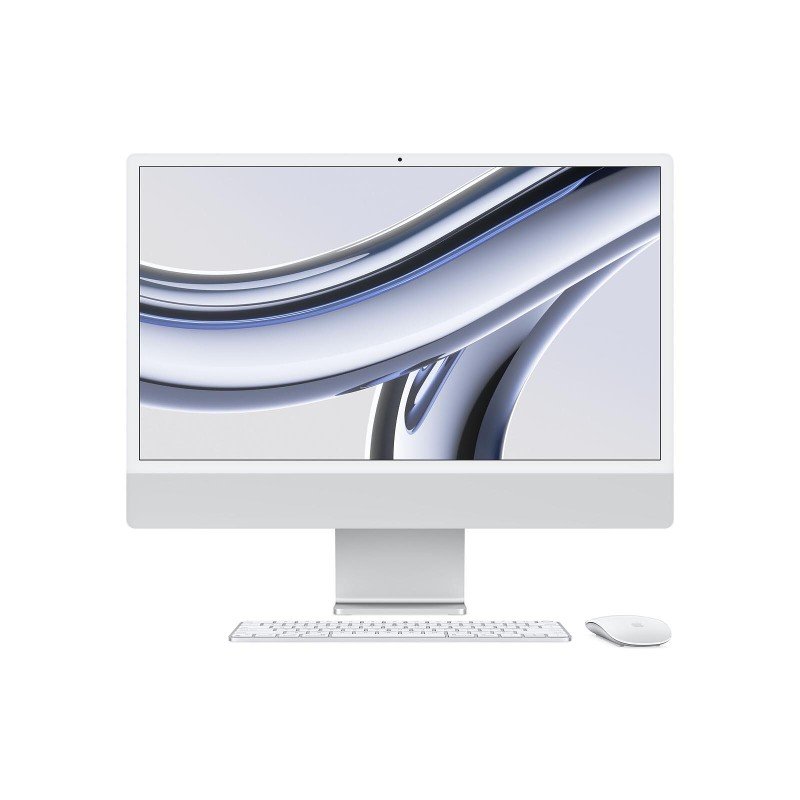 Pc iMac (2023) argent (mqrn3fn/a) puce m3 (cpu 8 coeurs / gpu 10 coeurs / neural engine 16 c