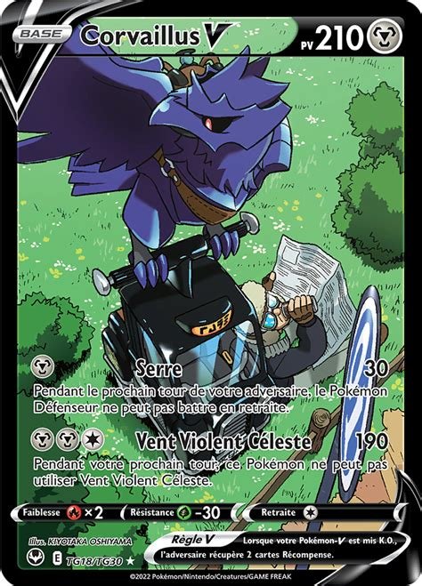 Carte pokemon corvaillus v