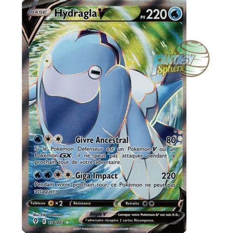 Carte pokemon hydragla v evs 176/203
